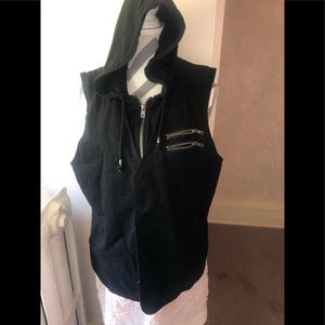 VINTAGE GUESS SLEEVELESS HOODIE